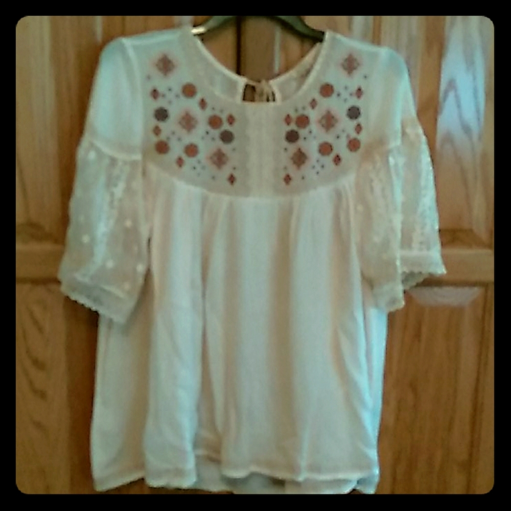 NWT POL SMALL TOP BOHO CHIC